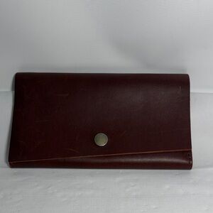Portland Leather Goods LEATHER RANCHER WALLET in Cognac Color